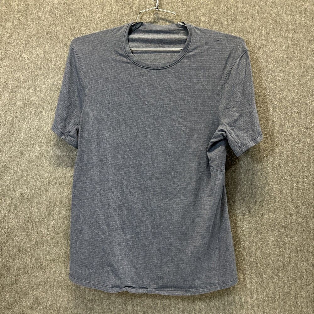 Lululemon Blue T Shirt Crew Neck Womens Size Small Cinch Waist